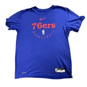 Nike Shirt Philadelphia 76ers Medium Royal Practice Legend Performance Short